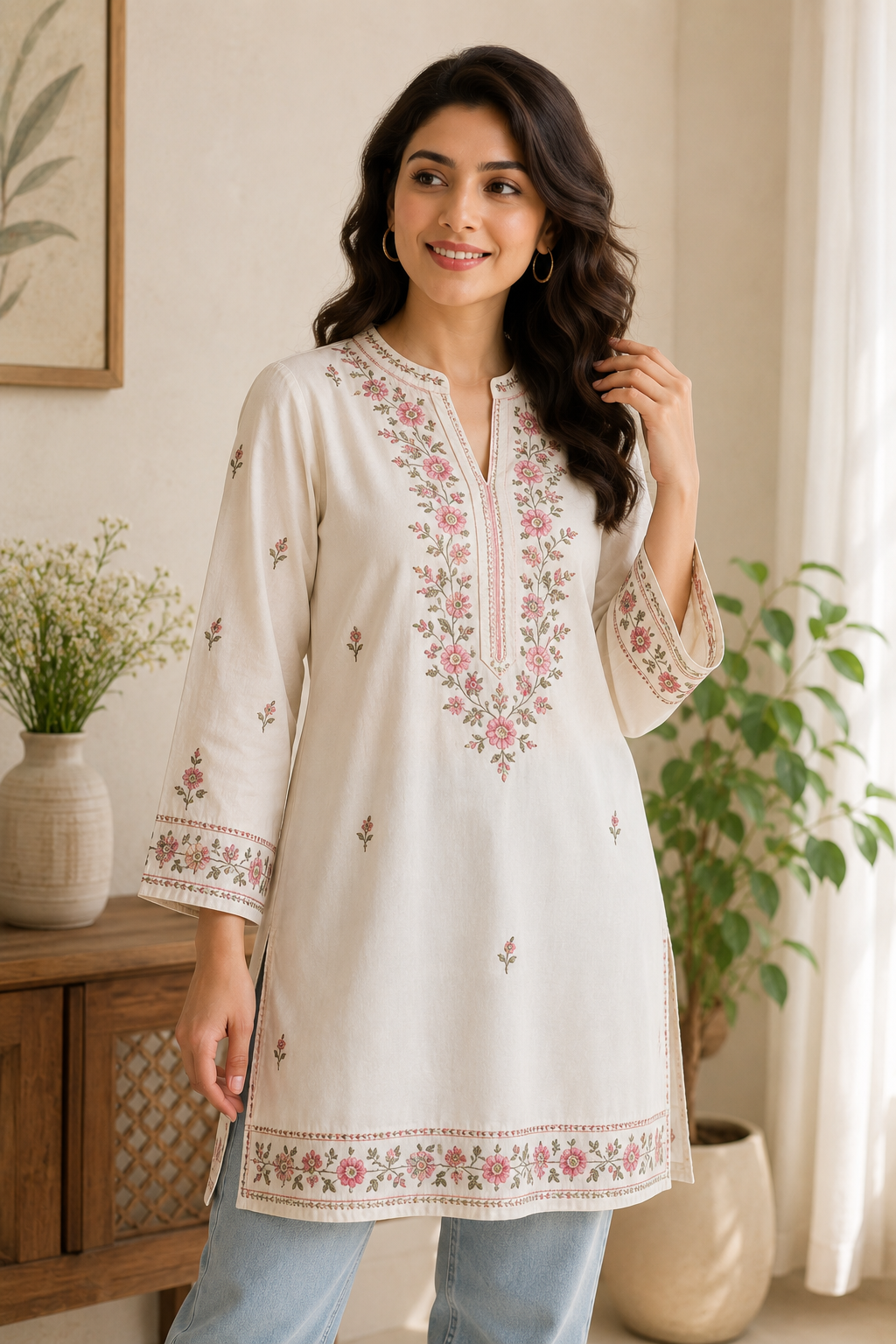 Embroidered Cotton Tunic